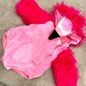 Hot pink flamingo baby Halloween costume Pottery Barn